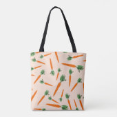 Tote Bag Motif de carottes orange (Dos)