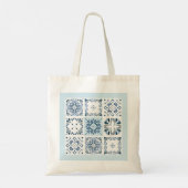 Tote Bag Motif de carreaux d'indochine (Dos)