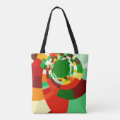 Tote Bag Motif de cercles abstraits (Dos)