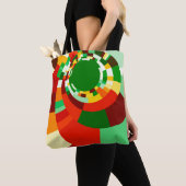 Tote Bag Motif de cercles abstraits (De près)