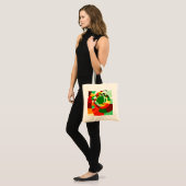 Tote Bag Motif de cercles abstraits (Devant (modèle))