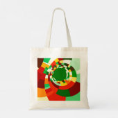Tote Bag Motif de cercles abstraits (Dos)