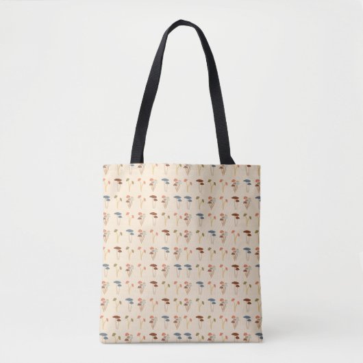 Tote Bag Motif de champignons (Devant)