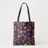 Tote Bag Motif de champignons (Devant)