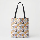 Tote Bag Motif de chat mignon (Devant)