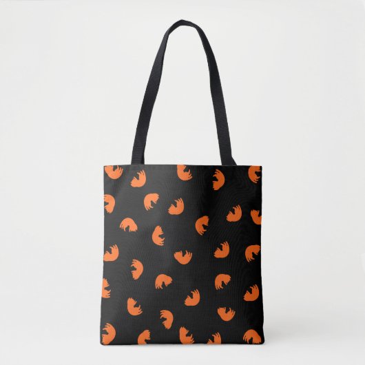 Tote Bag Motif de chat orange (Devant)
