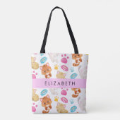 Tote Bag Motif De Chats, Chats Mignons, Kitty, Paws, Votre (Dos)