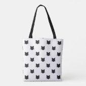 Tote Bag Motif de chats noirs (Dos)