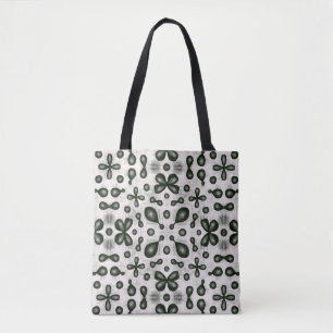 Tote Bag Motif De Chimie Design En Noir Et Blanc