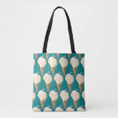 Tote Bag Motif de chiot à crème glacée (Devant)