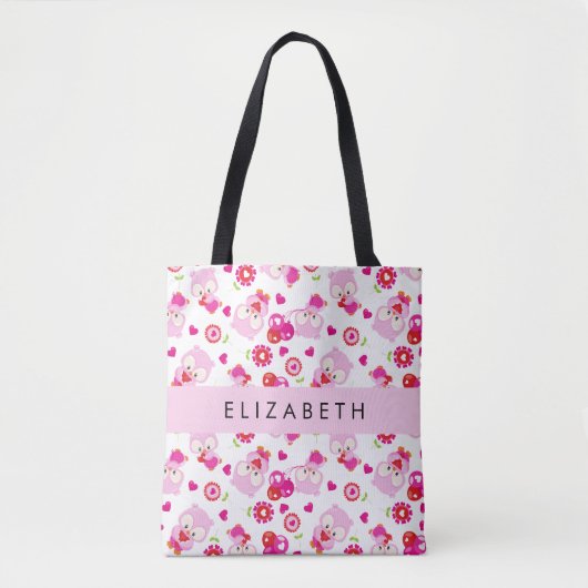 Tote Bag Motif De Chouettes, Chouettes Mignonnes, Chouettes (Devant)