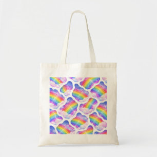 Tote Bag Motif de ciel de nuage arc-en-ciel