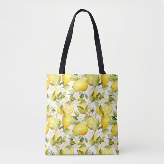 Tote Bag Motif de citron de la côte d'Amalfi (Devant)