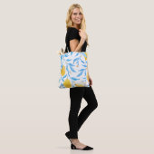 Tote Bag Motif de citrons d'aquarelle à main (Sur le modèle)