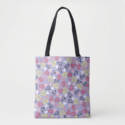 Tote Bag Motif de coeur 31 (Devant)