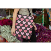 Tote Bag Motif de coeur d'amour moderne