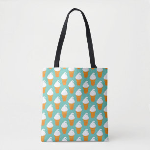 Tote Bag Motif de cône de glace à la vanille