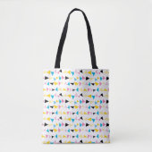 Tote Bag Motif de confetti géométrique moderne (Devant)