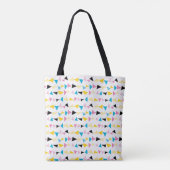 Tote Bag Motif de confetti géométrique moderne (Dos)