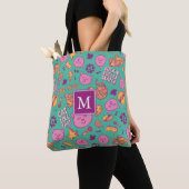 Tote Bag Motif de coton Monogram Épaule Fourre-tout (De près)