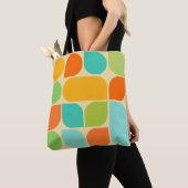 Tote Bag Motif de couleur rétro (De près)