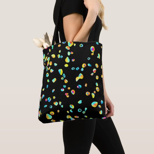 Tote Bag Motif de couleur vivant (De près)