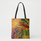Tote Bag Motif de couleur vive (Devant)
