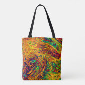 Tote Bag Motif de couleur vive (Dos)