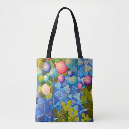 Tote Bag motif de courtepointe moderne (Devant)