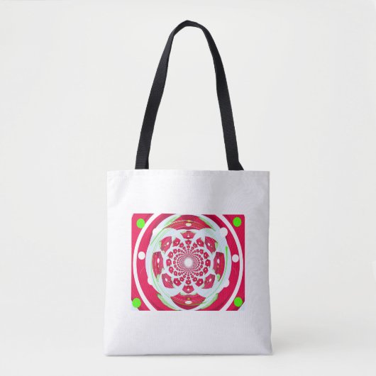 Tote Bag Motif de création rouge (Devant)