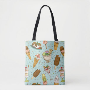 Tote Bag Motif de crème glacée