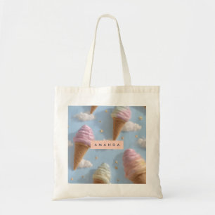 Tote Bag Motif de crème glacée Pastel Whimsical Personnalis
