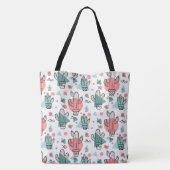 Tote Bag Motif de Cute Cactus (Dos)