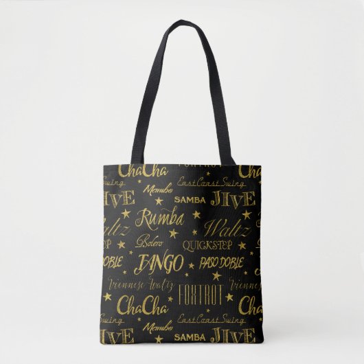 Tote Bag Motif de danse de salon | Couleur Arrière - plan p (Devant)
