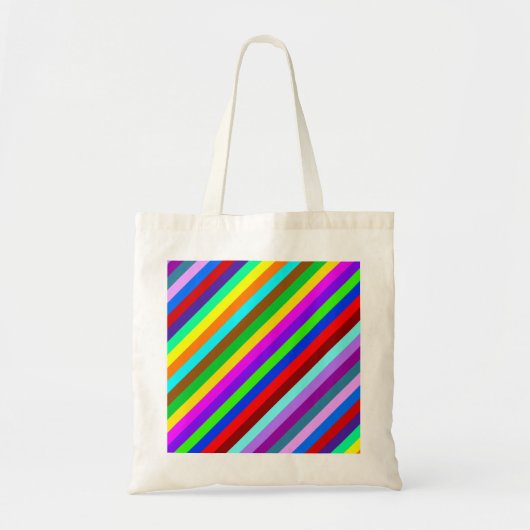 Tote Bag MOTIF de  de rayures de couleur HOLI + vos idées (Devant)