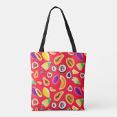 Tote Bag Motif de délice fruité vibrant (Dos)