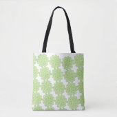 Tote Bag Motif de dentelle verte fraîche (Devant)