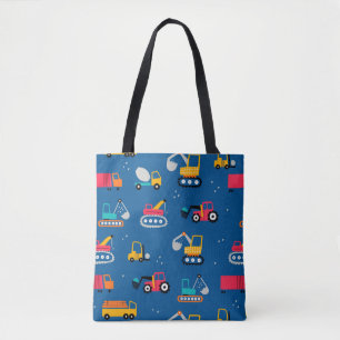 Tote Bag Motif de déplacement de construction mûre