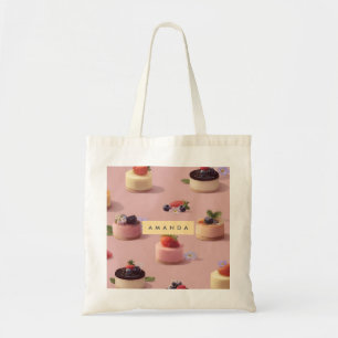 Tote Bag Motif de dessert de mini-gâteau personnalisé