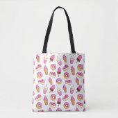 Tote Bag Motif de dessert pour dent sucrée (Devant)