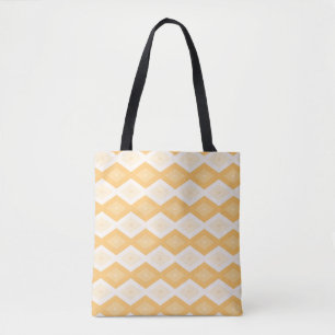 Tote Bag Motif de diamant jaune