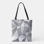 Tote Bag Motif de diamant - polygone abstrait (Dos)