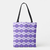 Tote Bag Motif de diamant violet (Dos)