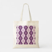 Tote Bag Motif de diamant violet (Dos)