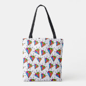 Tote Bag motif de diamants (Dos)