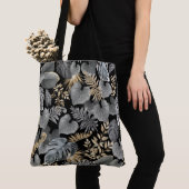 Tote Bag Motif de feuillage tropical (De près)