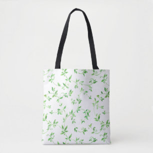 Tote Bag Motif de feuille d'aquarelle
