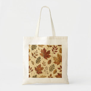 Tote Bag Motif de feuilles d'automne – Botanique automnale
