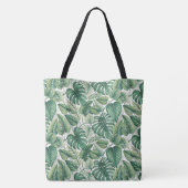 Tote Bag Motif de feuilles vertes (Dos)