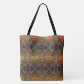 Tote Bag Motif de fleur de kaléidoscope 4 GRAND (Dos)